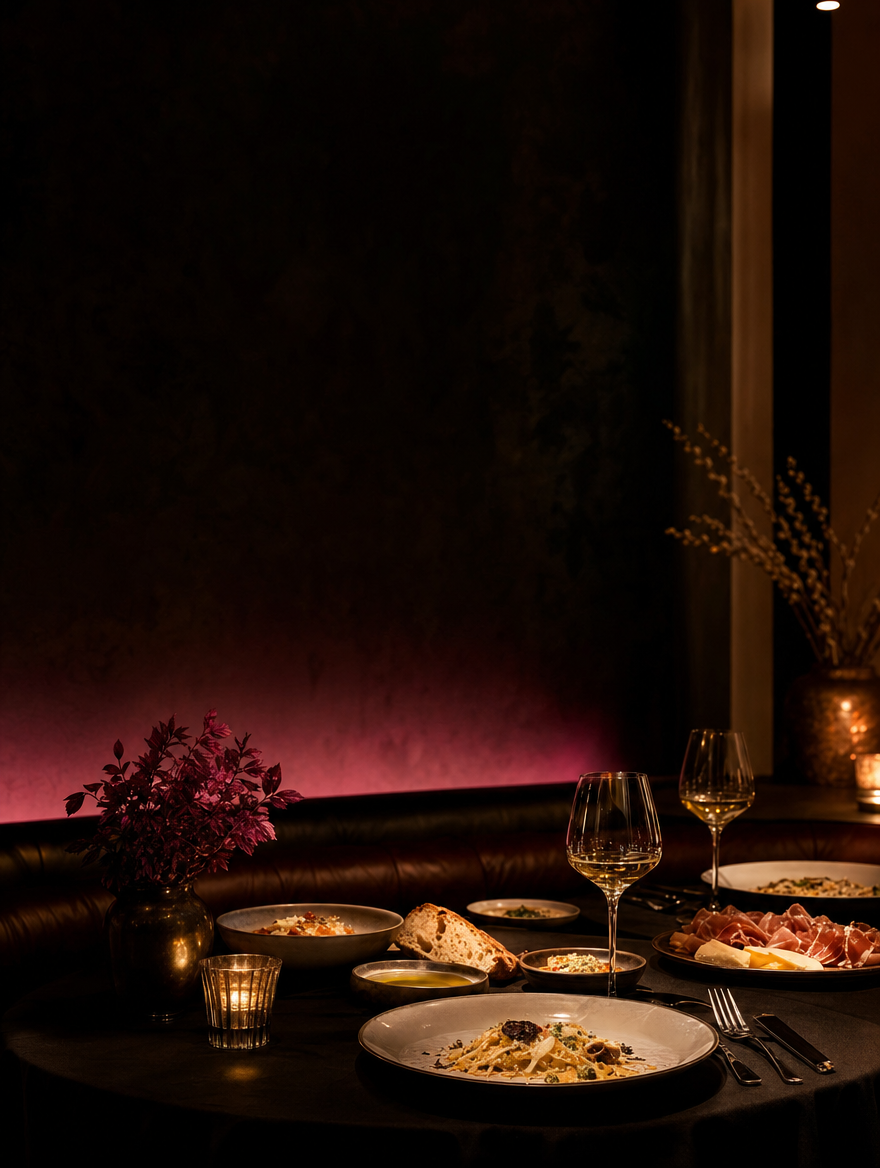 Ristorante Diana — sala elegante a lume di candela